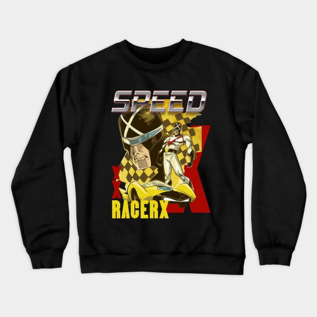 racer x speed racer retro Crewneck Sweatshirt by Nwebube parody design